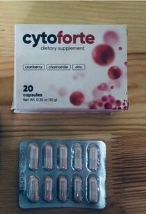 Лечение цистита натуральными капсулами Cyto Forte - отзыв о результате применения